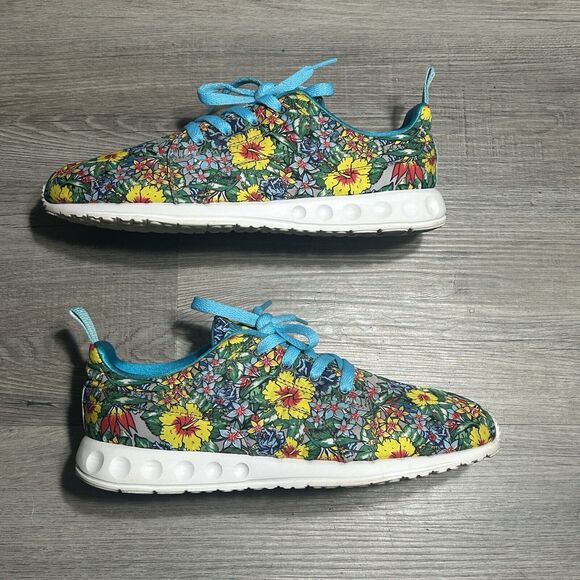 Size 9W - PUMA Carson Hibiscus Floral Print Shoes - Art No. 188907 01 - Picture 1 of 6